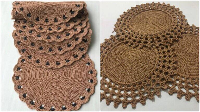 Sousplats de Crochê com Gráficos: Elegância e Praticidade!