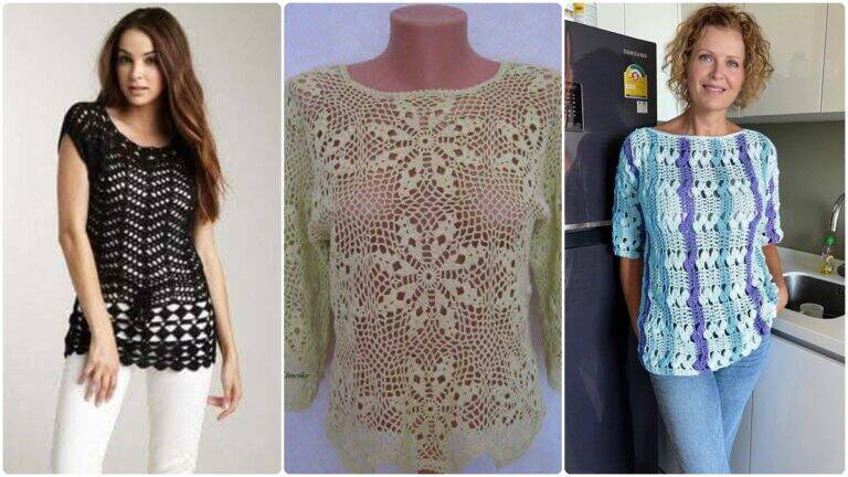 Blusas de Crochê: Modelos Charmosos, Únicos e Lindos!