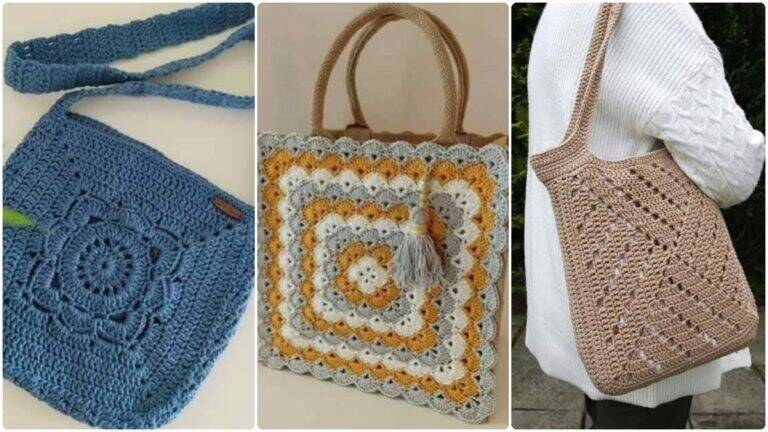 Bolsas de Crochê de Todos os Estilos: Versatilidade Artesanal!