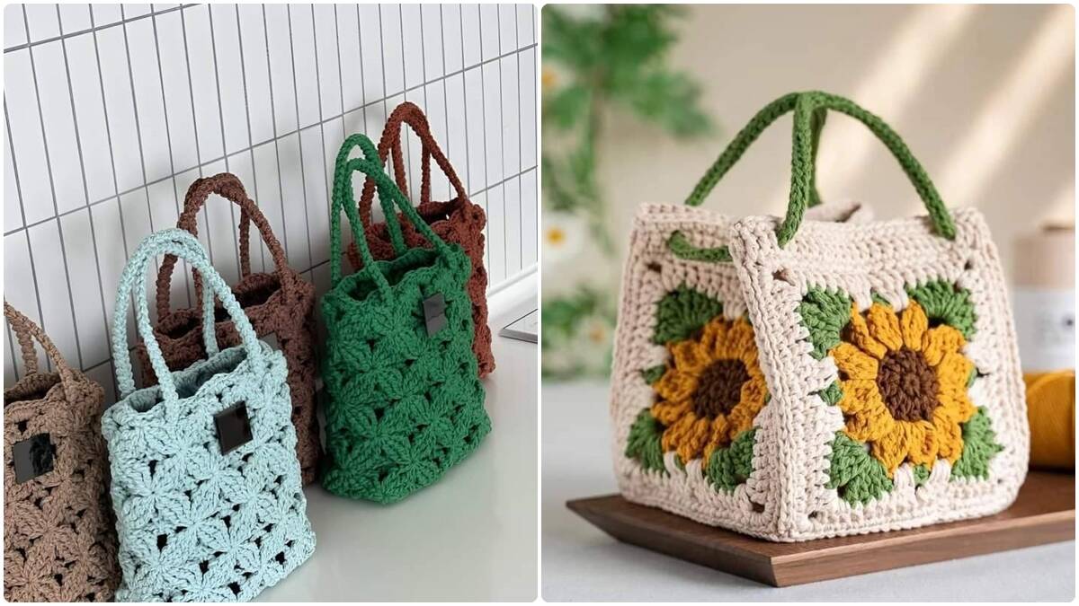 Bolsas de Crochê com Squares: Inspirações e Passo a Passo para Criar a Sua
