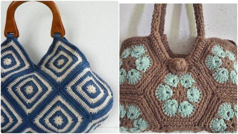 Bolsas de Crochê Charmosas e Elegantes: Seu Look Mais Lindo!