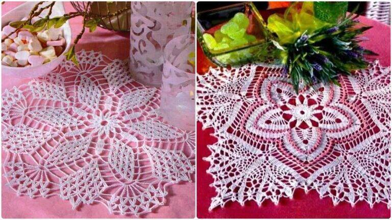 Use Lindíssimos Centros de Mesa em Crochê na Sua Decoração!