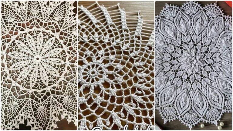 Centros de Mesa em Crochê Branco: Elegância e Tradição!
