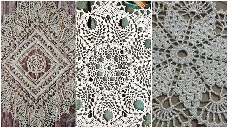 Centros de Mesa em Crochê Elegante: Beleza Artesanal!