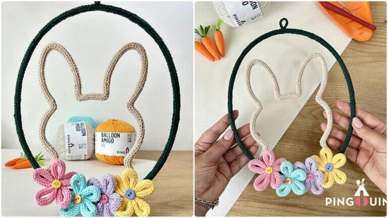 Guirlanda de Páscoa em Tricotin: Fofura Artesanal!