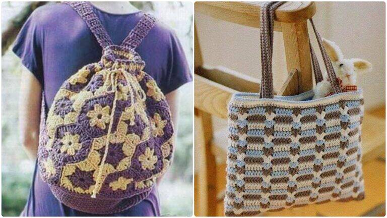 Mochilas e Bolsas de Crochê: Versatilidade e Criatividade!