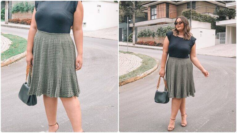 Saia de Crochê Paola: Um Projeto Simples e Elegante!