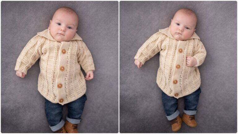 Sobretudo de Crochê Infantil Baby: Conforto no Inverno!