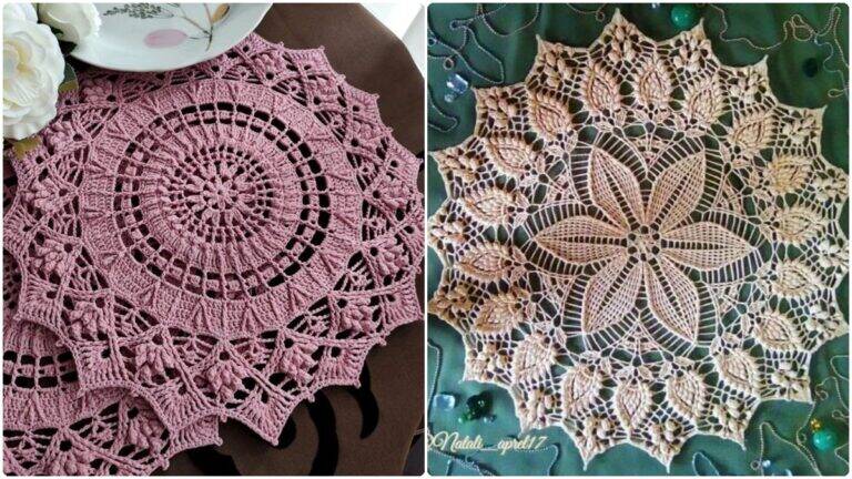 Souplats e Centros de Mesa em Crochê: Decoração Artesanal!