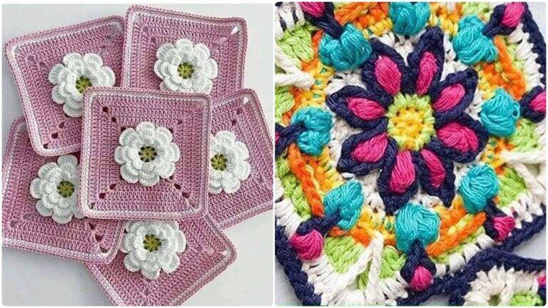Squares de Crochê com Gráficos para Copiar: Crie Peças Incríveis!