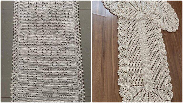 Tapetes de Crochê Branco: Elegância e Versatilidade na Decoração!
