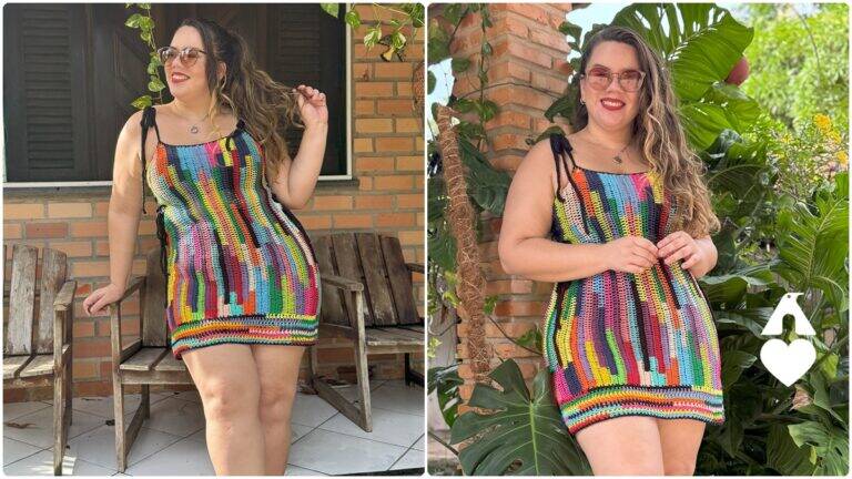 Vestido de Crochê Euforia: Crie Essa Peça Atraente e Linda!