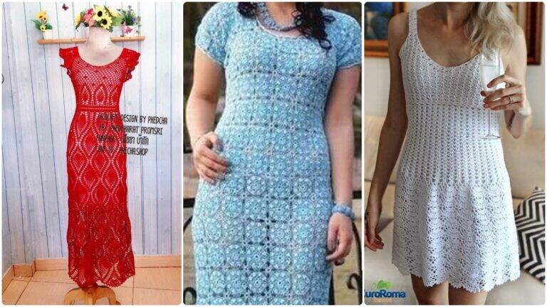 Vestidos de Crochê com Gráficos: Crie Peças Lindas!