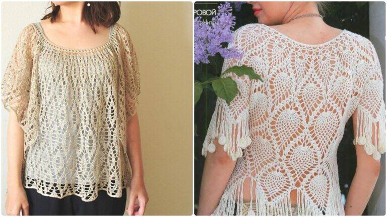 20 Blusas de Crochê: Estilo Atemporal e Charmoso em Cada Ponto