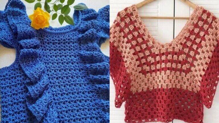Blusas de Crochê: Tendências, Modelos e Passo a Passo