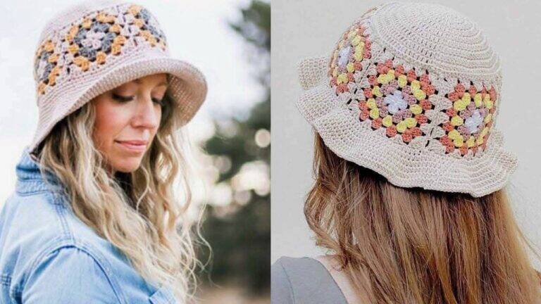 Bucket Hat Square: O Acessório de Crochê que Conquistou a Moda