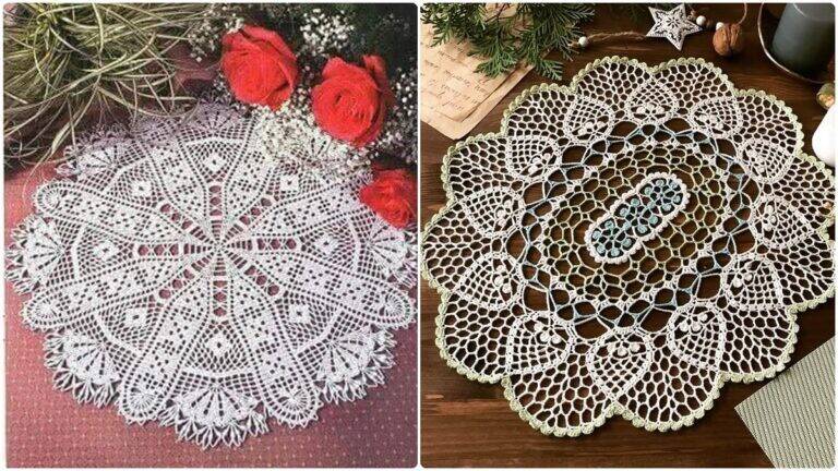 Centros de Mesa em Crochê com Gráficos e Inspirações!