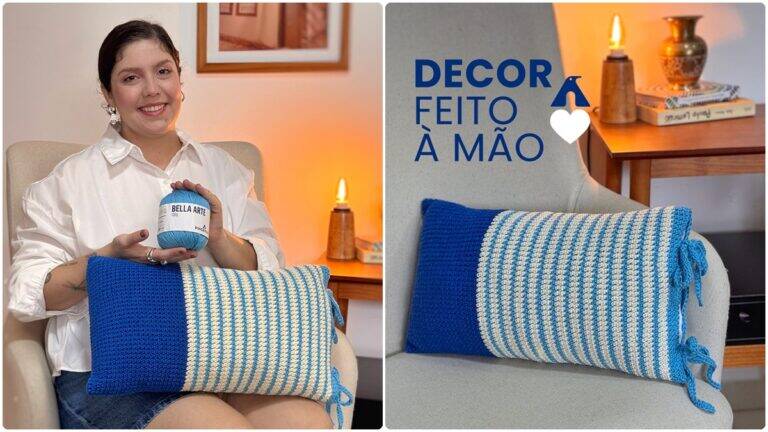 Almofada de Crochê Maresia: Aprenda a Fazer com Vídeo-Aula!