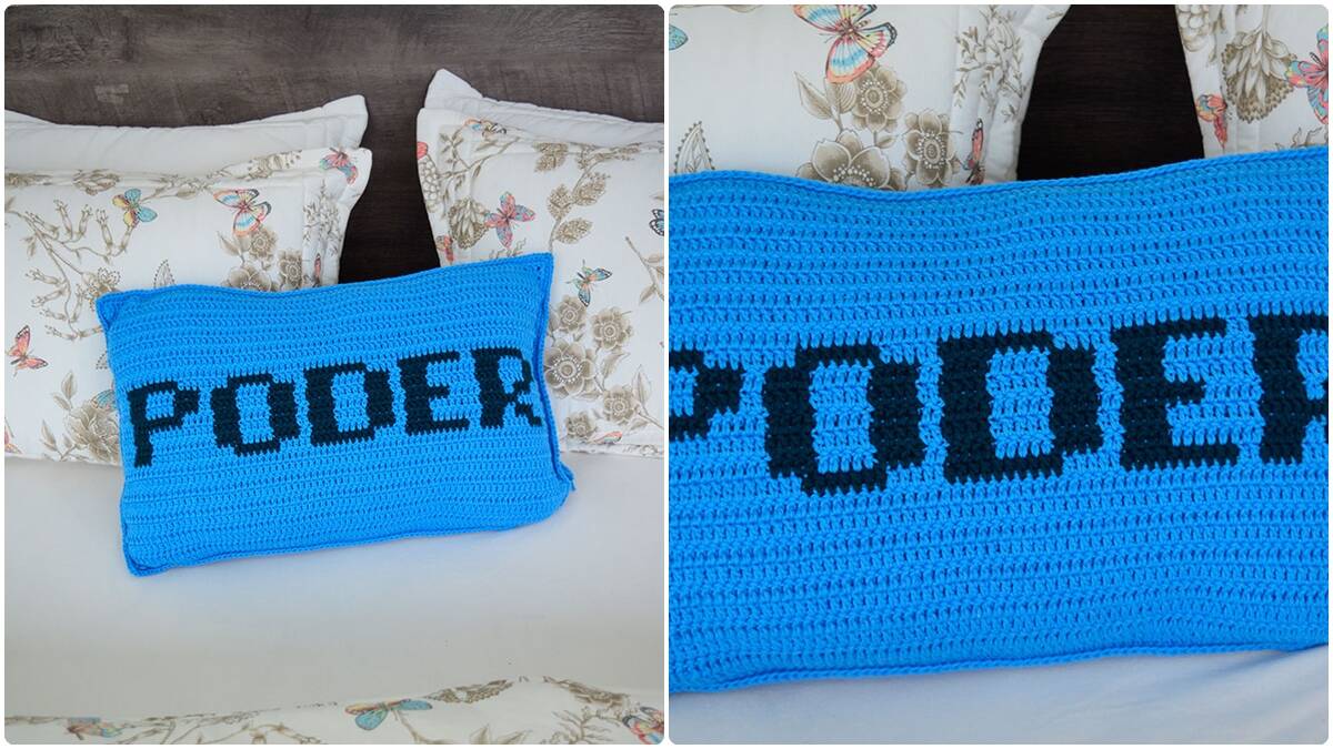 Almofada de Crochê Poder: Decoração com Significado!
