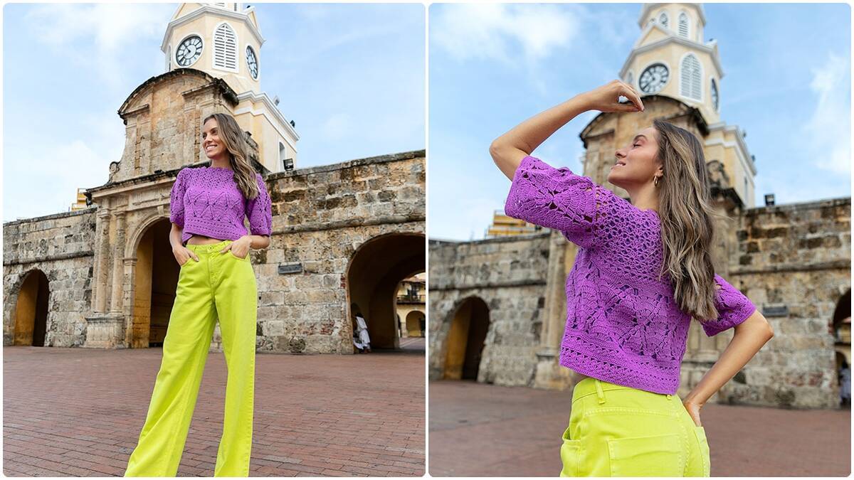 Blusa de Crochê Roxo Cítrico: Aprenda a Fazer Essa Peça Linda!