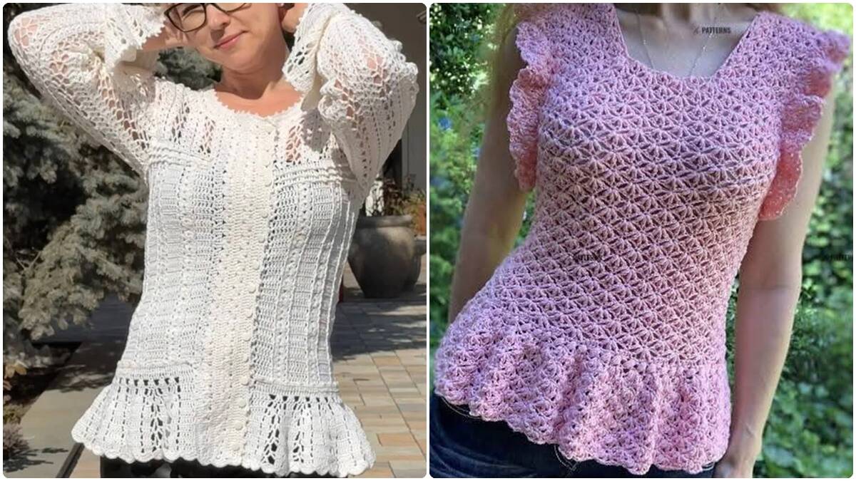 8 Blusas de Crochê: Peças Elegantes e Charmosas para Brilhar!