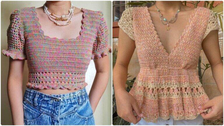 Blusas de Crochê: Peças Lindas que Unem Estilo e Criatividade!
