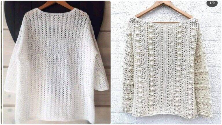 Blusas de Crochê Confortáveis e Charmosas: Perfeitas para Você!