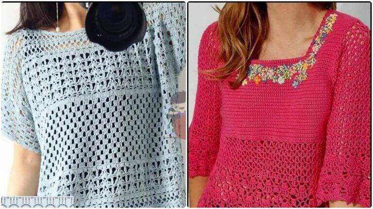 10 Blusas de Crochê: A Arte de Vestir com Criatividade!