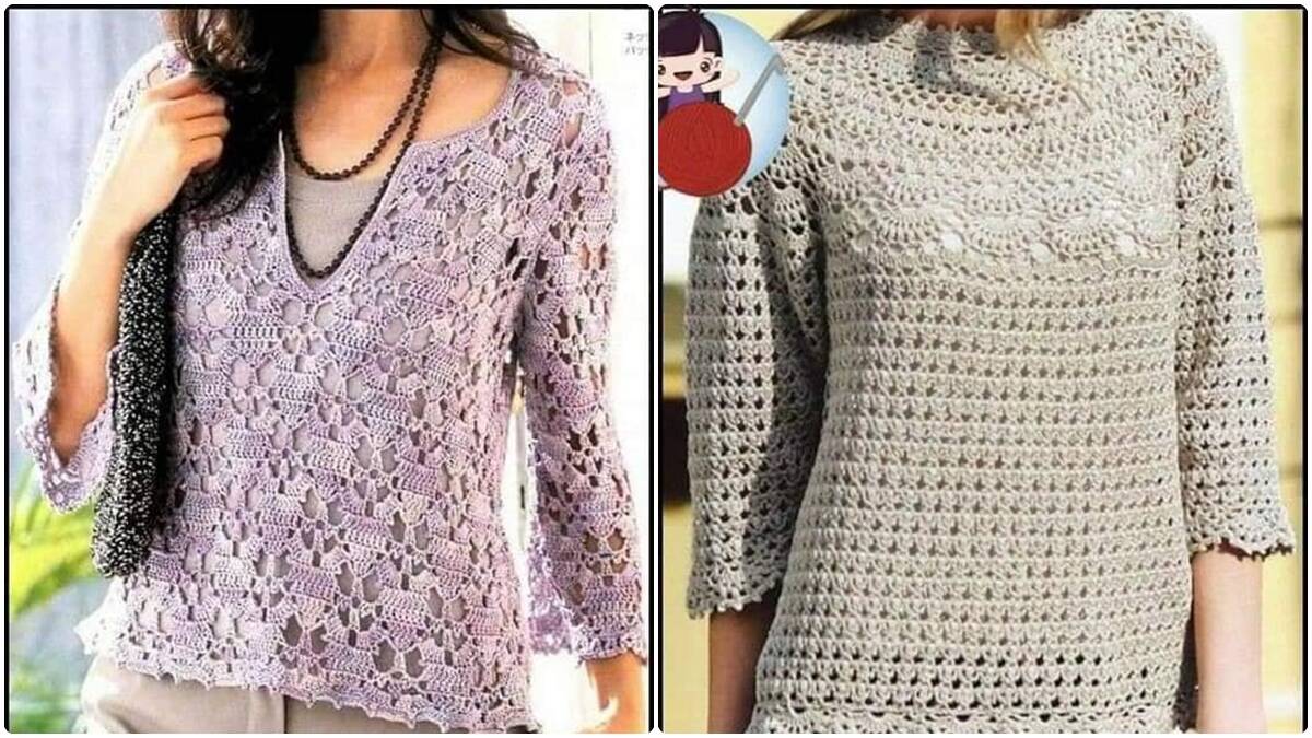 Blusas de Crochê: Inspirações e Gráficos para Você se Apaixonar!