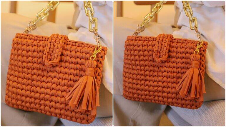Bolsa de Crochê Lily: Peça Linda e Delicada para Você!