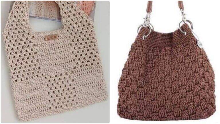 Bolsas de Crochê com Gráficos: Estilo Artesanal que Encanta!