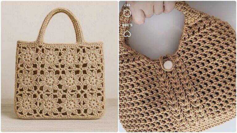 15 Bolsas de Crochê: Inspirações de Peças Elegantes!
