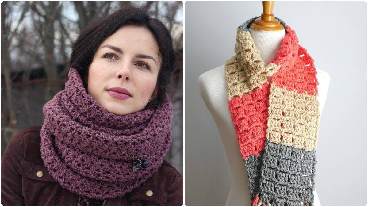 Cachecóis de Crochê para o Inverno: Elegância e Conforto!