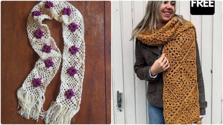 Cachecóis de Crochê: Elegância Artesanal para Aquecer o Inverno