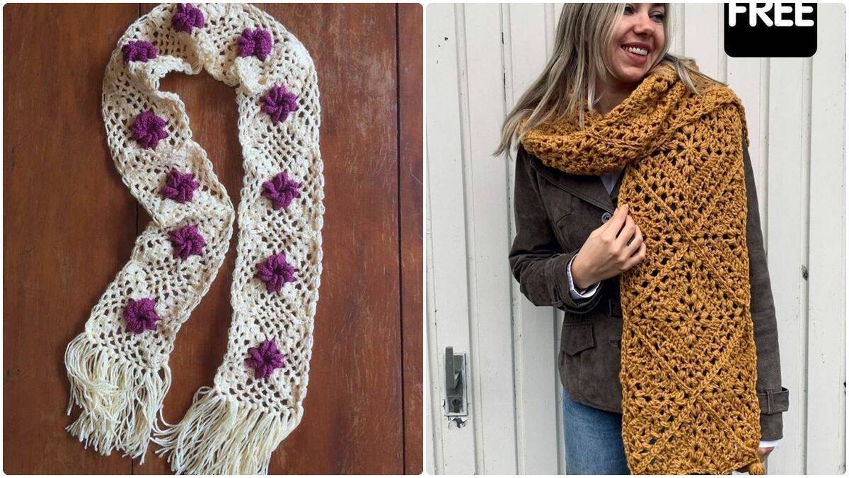 Cachecóis de Crochê: Elegância Artesanal para Aquecer o Inverno