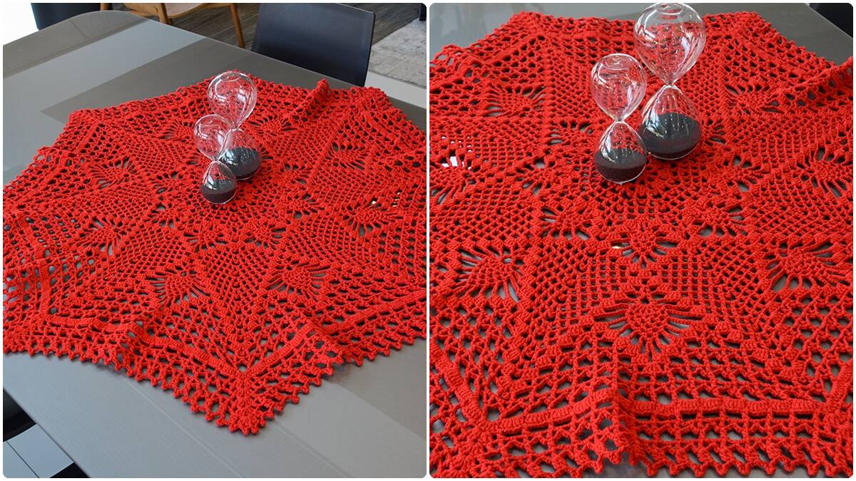 Centro de Mesa em Crochê Cravina: Beleza e Funcionalidade!