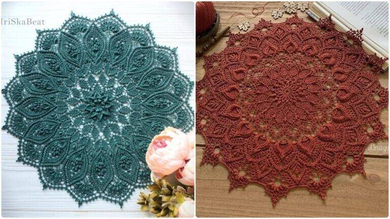 Centros de Mesa em Crochê: Cores Lindas e Encantadoras!