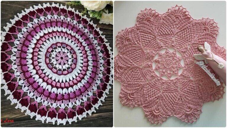 Centros de Mesa em Crochê: Charme Artesanal para Decorar!