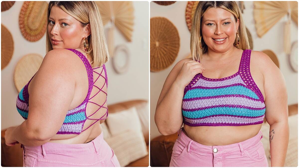 Cropped de Crochê Angélica: Charme e Fofura com Estilo!
