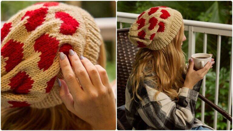 Gorro de Tricô Romance: Uma Peça Charmosa para o Inverno!