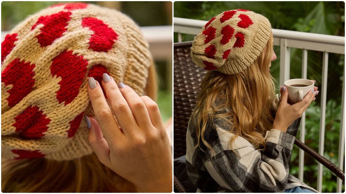 Gorro de Tricô Romance: Uma Peça Charmosa para o Inverno!
