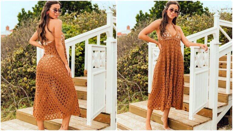 Saída de Praia em Crochê Craft: Charme e Elegância Artesanal!