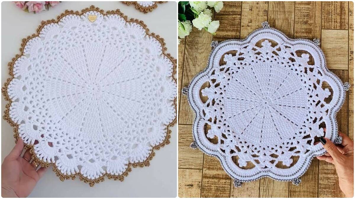 Estes sousplats de crochê de luxo super charmosos vão sofisticar sua decoração!