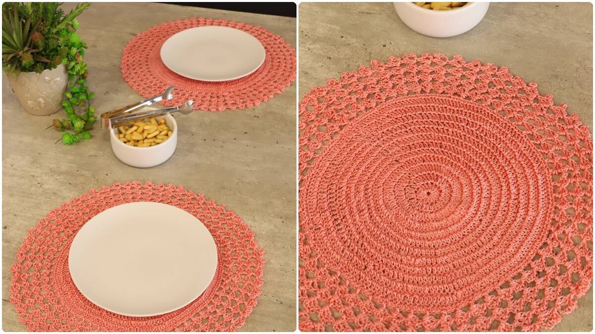 Sousplat de Crochê Liza Cupido: Peça Simples e Charmosa!