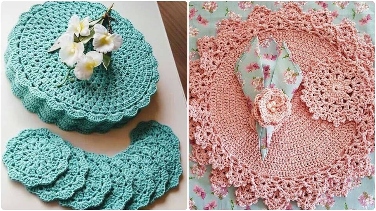 Sousplats de Crochê: Charme Artesanal para Sua Mesa!