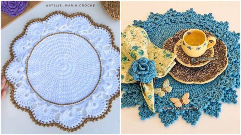 10 Sousplats de Crochê: Beleza Artesanal Que Encanta à Mesa!