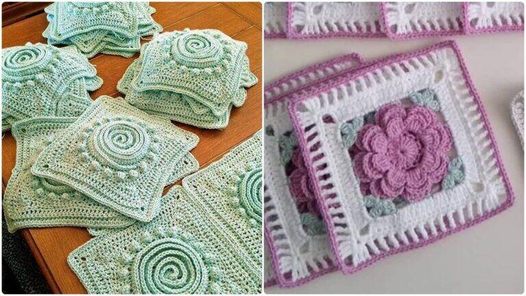 Squares de Crochê: Blocos que Transformam Qualquer Projeto!