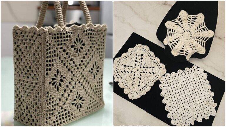 Squares de Crochê: Peças Criativas Cheias Charme e Criatividade!