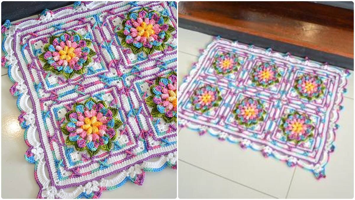 Tapete de Crochê Sereia: Decore Sua Casa com Cores e Charme!