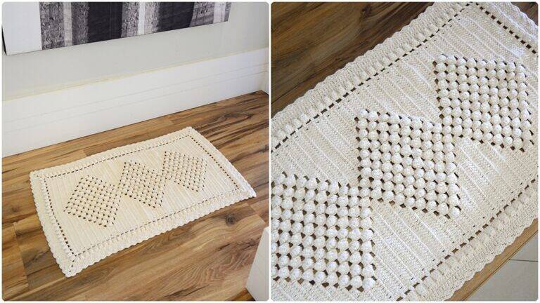 Tapete de Crochê Natural Luar: Decore sua Casa Você Mesmo!